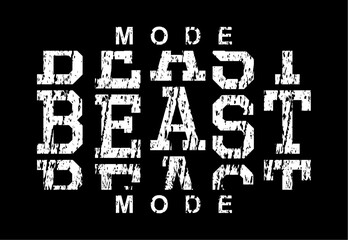 beast mode,  Fitness Motivation Positive slogan quote For t shirt design graphic vector, Inspiration and Motivation Quotes - 790376226