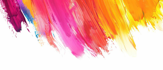 Bold color palette with expressive brushwork