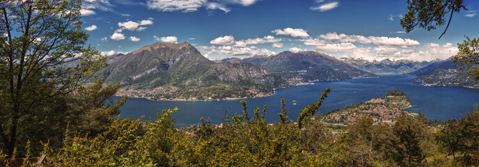 Panoramic view of Lake Como.