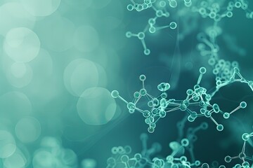 abstract minimalist biochemistry themed Zoom background, teal