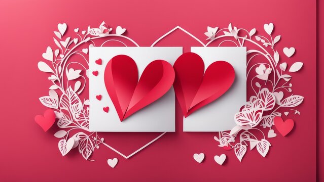 valentine card with hearts, mother's day card, mother's day background