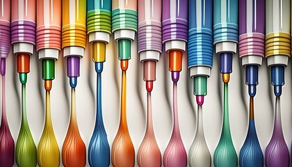 Buntstifte mit wunderschönen Farbverlauf.   