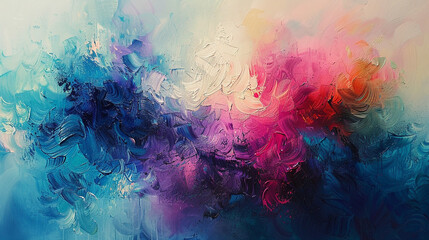 Ethereal strokes manifest, unveiling realms of abstract allure. 