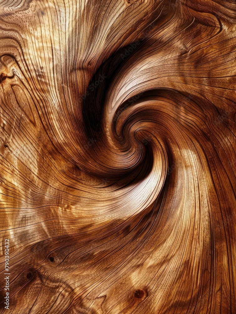 Aufkleber close-up of swirling woodgrain pattern and texture - the image features a close-up of a swirling pat