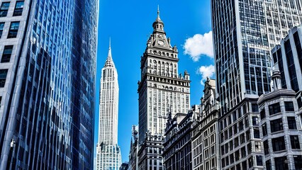 Architectural details of a historic building in the heart of the city