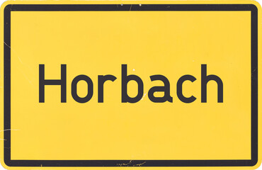 Ortsschild Horbach