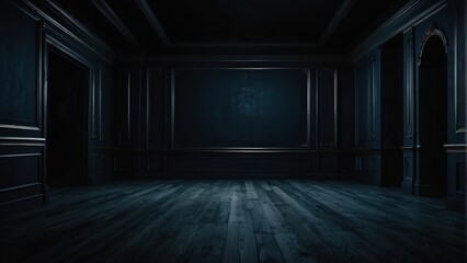 Dimly lit vintage room with a mysterious and eerie atmosphere