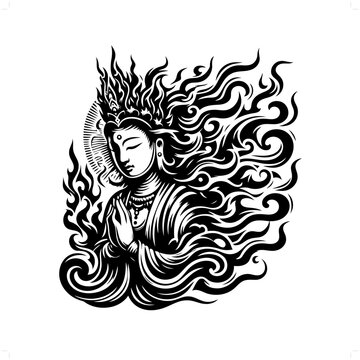 Kwan Yin clip art preview