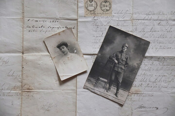 OLD PHOTOGRAPHS AND LETTERS