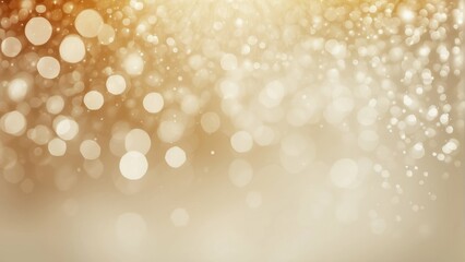 Elegant Golden Bokeh Light Background Image