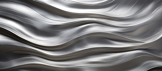 Metal surface with wavy lines