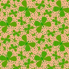 Obraz premium Cartoon summer print animals seamless butterfly pattern for wrapping paper and kids clothes and party accessories