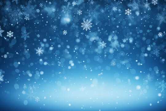 snowflakes are falling beautiful winter Christmas. AI-Generated Image