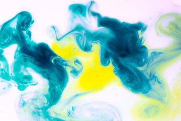 Abstract paint background. Beautiful abstraction of liquid paints