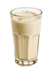 A glass of fresh, white milk, a healthy breakfast drink rich in calcium