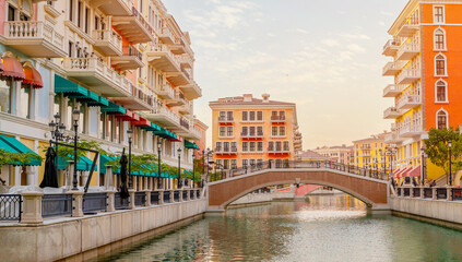 Qanat Quartier at the Pearl in Doha, Qatar