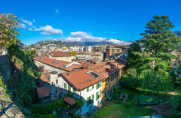 Fototapeta na wymiar Panoramic view of Como city, Italy