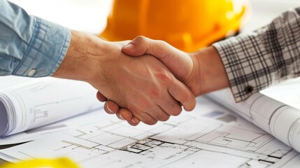 Handshake and business people concepts. - obrazy, fototapety, plakaty