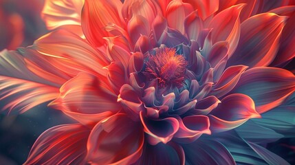Luminous petals swirling in an endless dance of color and form, creating a transcendent visual experience.