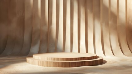 luxury abstract elegant Platform podium background shapes and curtains Geometric product show