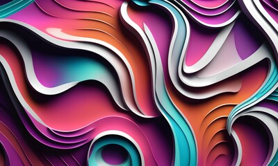 Wallpapers representing an abstract, geometric, 3D illustration.