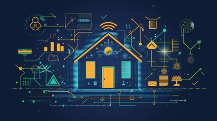 A smart home is a house that is equipped with technology that allows it to be controlled remotely.