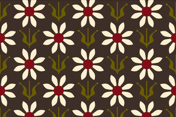 Fabric Prints' Beauty. Seamless Patterns with Mosaic Ornaments