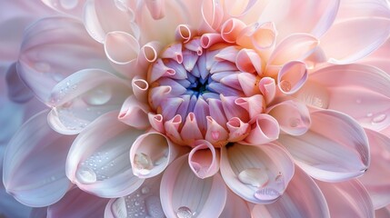 Giant pastel flower blossom in assorted soft color hues for a captivating visual delight