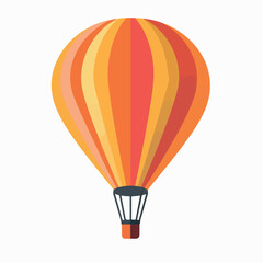 Hot Air Balloon in cartoon, doodle style. Image for t-shirt, web, mobile apps and ui. Isolated 2d vector illustration in logo, icon, sketch style, Eps 10. AI Generative