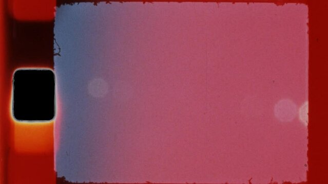 Super 8 Film Light Leak Flare Full Frame Scan. Vintage Look for overlays, transitions and backgrounds.