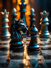 Fototapeta premium Chess Pieces
