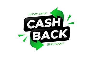 Cash back design for banner, flyer, poster or website design