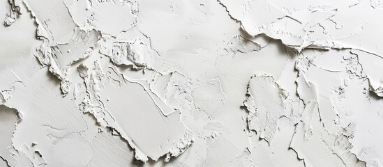 Peeling white paint on wall