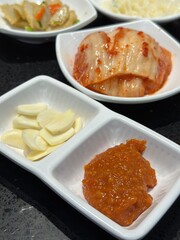 Close up of Koreans side dish