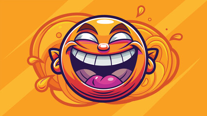 devil laughing , funny devil, background, illustrator