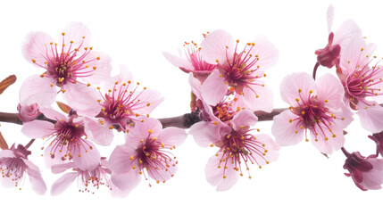 Pink blossom of a tree