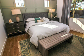 Master Bedroom With Foot Stool