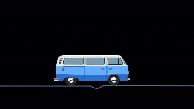 Car Shock Absorber 2D Animation on Alpha Channel