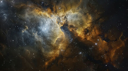 Obraz premium Nebulous Constellations Captivating Stellar Spectacle