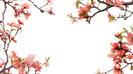 Pink blossom of a tree