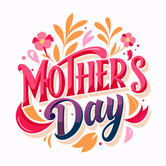 Obraz premium Mothers Day Vector Illustration,Mom Life T Shirt,Mother Home Decor Hand Drawn Phrase,Happy Mothers Day Typography T Shirt Quotes Vector Bundle,Cut File Cricut,Silhouette,calligraphy,png