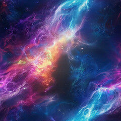 Vibrant Nebula - Colorful Celestial Tapestry