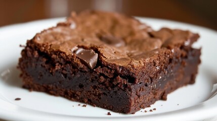 Fototapeta na wymiar A chocolate cake on a plate