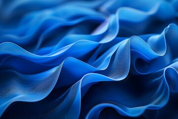 Obraz premium Wave blue cloth-like graphic texture