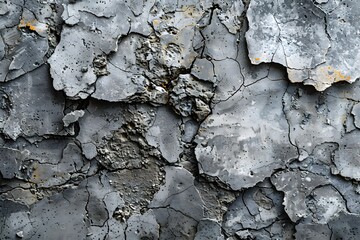 Cracked and chipped grunge looking concrete texture surface