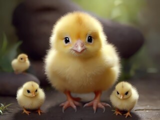 baby chicken and ducklings