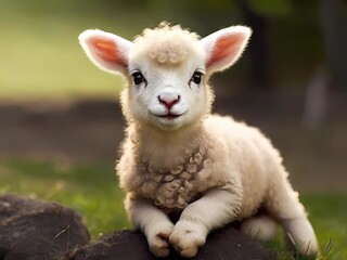 Obraz premium sheep and lambs