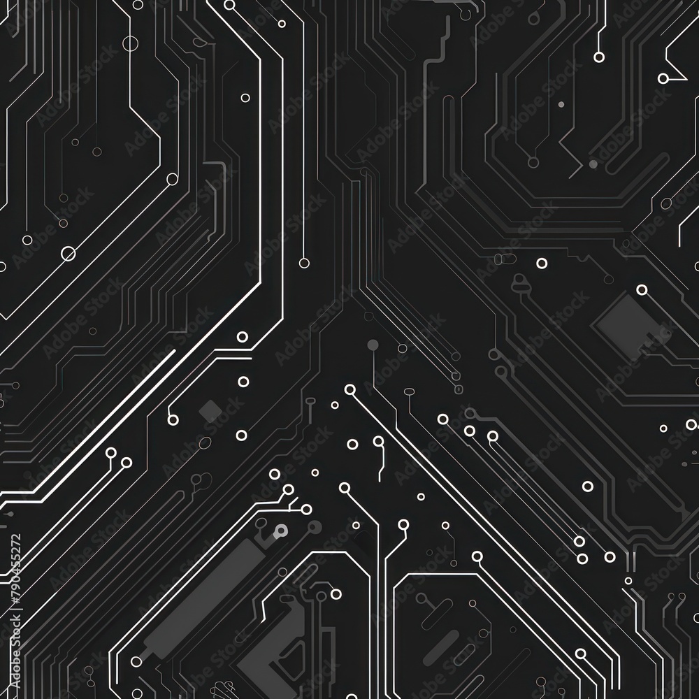 Poster abstract concept vector background scifi pcb trace data transfer design vector illustration