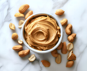 Peanut butter spread isolated on transparent background png	
