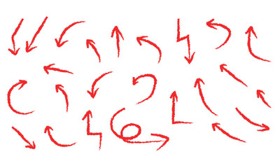 bold brush drawn arrows seamless vector. hand drawn different straight brush lines, with bold arrows